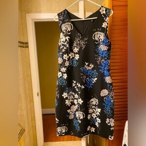 Banana Republic beautiful black & floral print dress.  New condition.